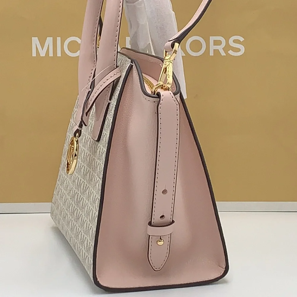 MICHAEL KORS
Avril Small Logo Top-Zip Satchel Powder Blush Multi signature color - Picture 8 of 16
